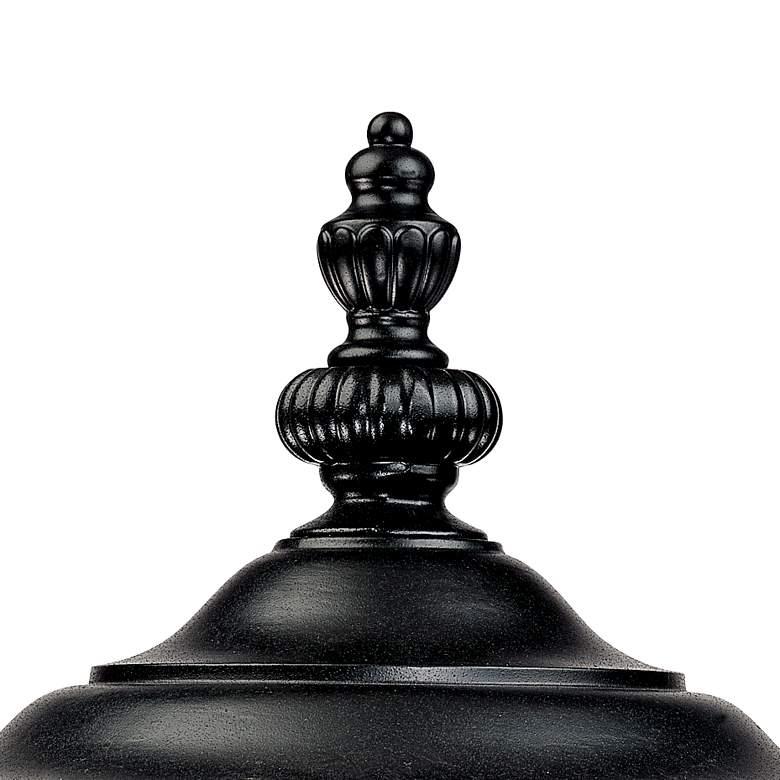 Image 4 Bellagio 22 3/4" High Black Traditional Post Light with Pier Adapter more views