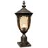 Bellagio 22 3/4" High Bronze Post Light with Pier Mount Adapter