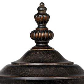 Image5 of Bellagio 22 3/4" High Bronze Post Light with Pier Mount Adapter more views