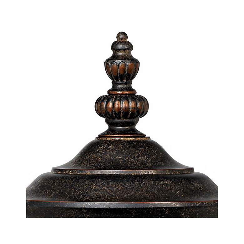 Image 5 Bellagio 22 3/4 inch High Bronze Post Light with Pier Mount Adapter more views