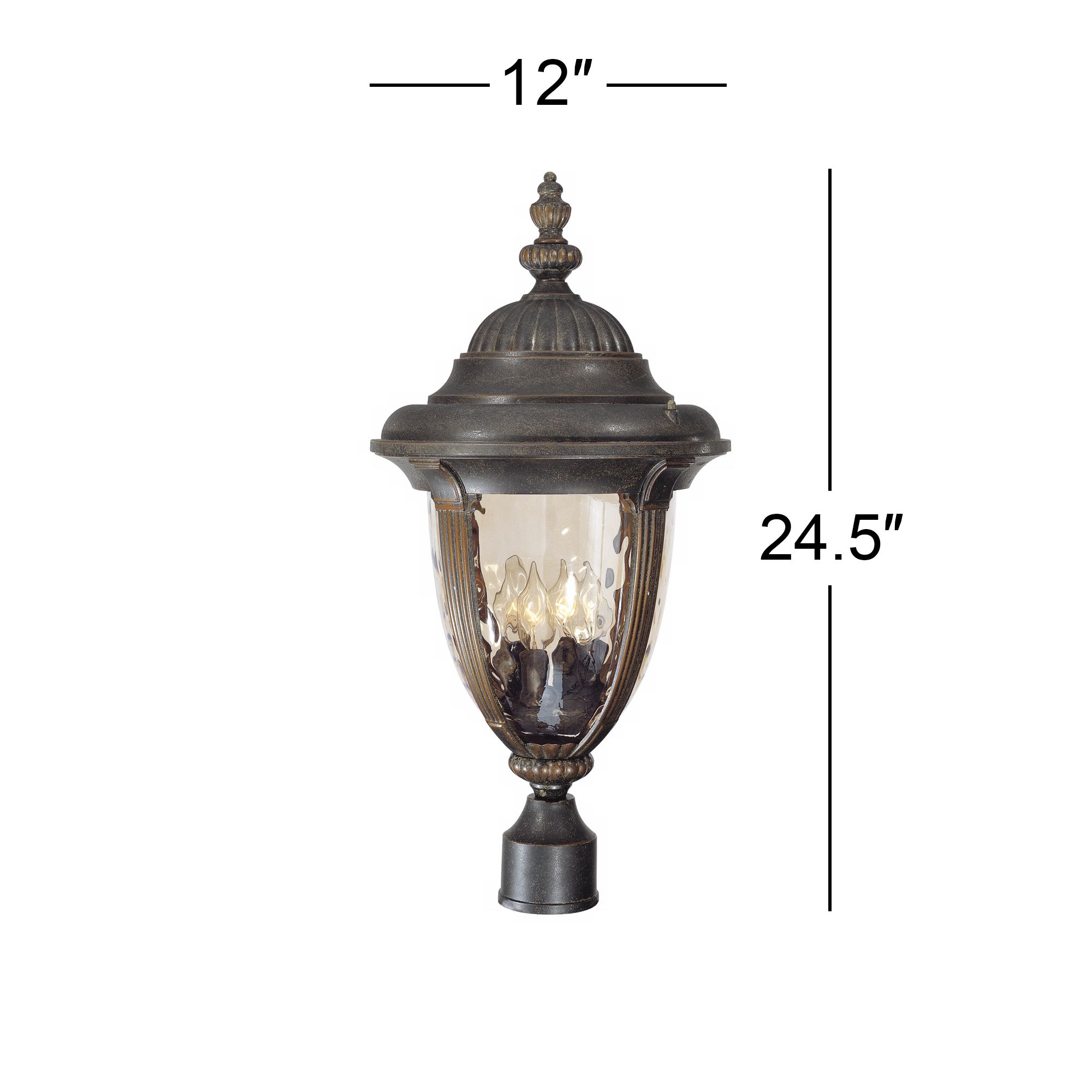 Image 5 Bellagio 24 1/2" High Bronze 4-Light Outdoor Post Light more views