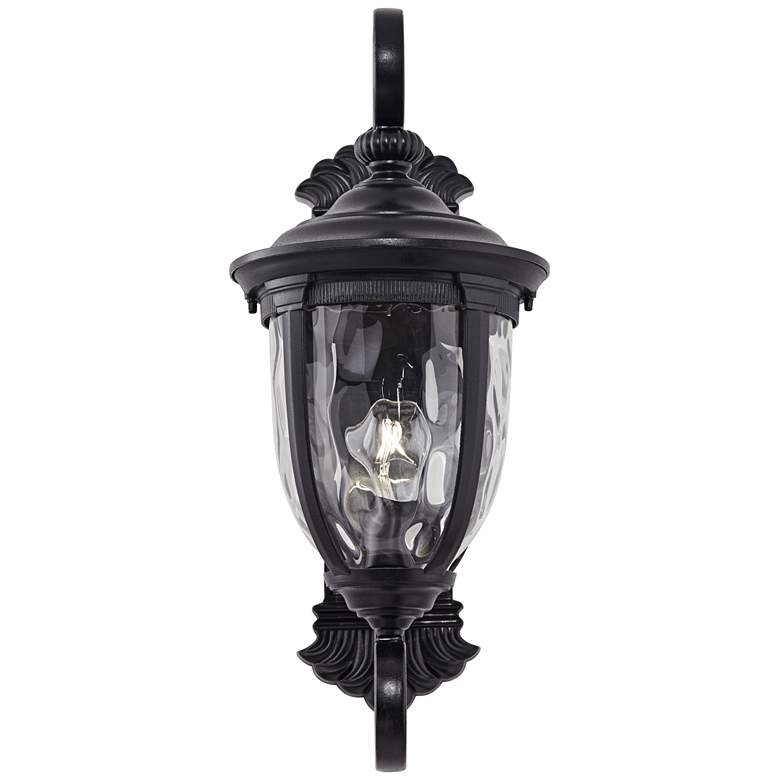 Image 4 Bellagio 24" High Black Dual Scroll Arm Outdoor Wall Light more views