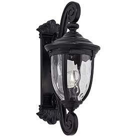 Image5 of Bellagio 24" High Black Dual Scroll Arm Outdoor Wall Light more views