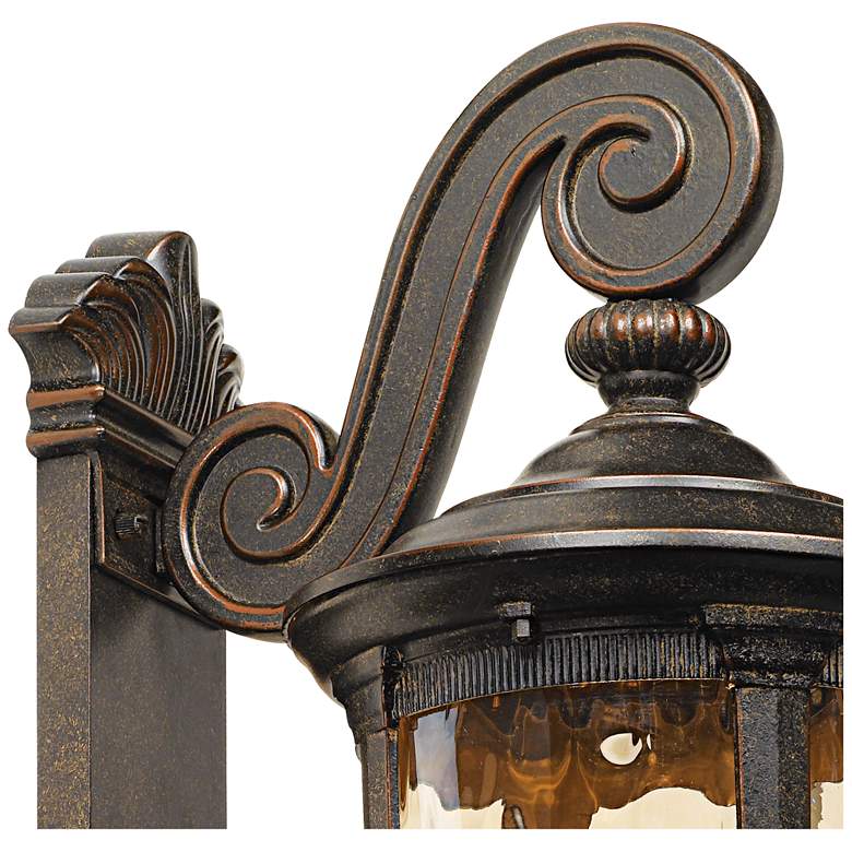 Image 4 Bellagio 24 inch High Bronze Dual Scroll Arm Outdoor Wall Light more views