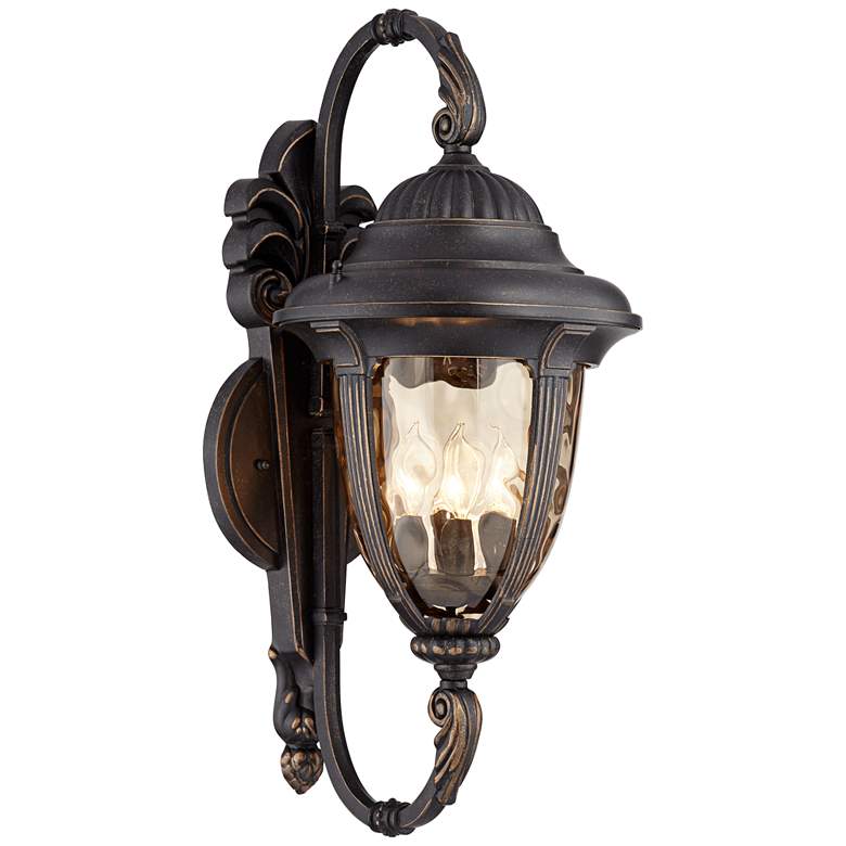 Image 2 Bellagio™ 27 1/2" High Double Arm Traditional Outdoor Wall Light