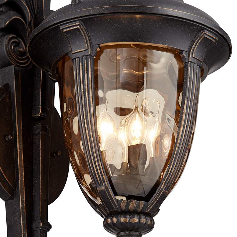 Image 4 Bellagio&#8482; 27 1/2 inch High Double Arm Traditional Outdoor Wall Light more views