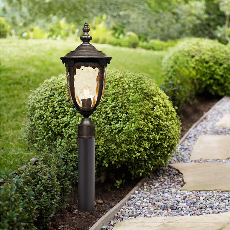 Image 1 Bellagio 33" High Bronze Path Light with Low Voltage Bulb