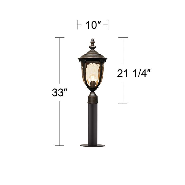 Image 5 Bellagio 33" High Bronze Path Light with Low Voltage Bulb more views
