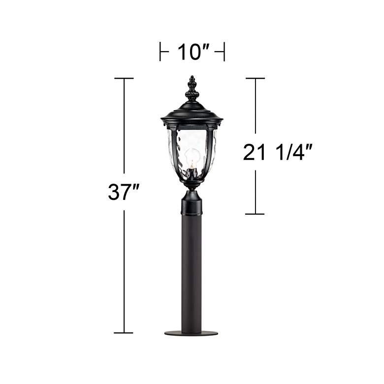 Image 4 Bellagio 37" High Black Path Light with Low Voltage Bulb more views