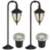 Bellagio Black 4-Piece LED In-Ground and Path Light Set