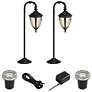 Bellagio Black 6-Piece LED In-Ground and Path Light Set