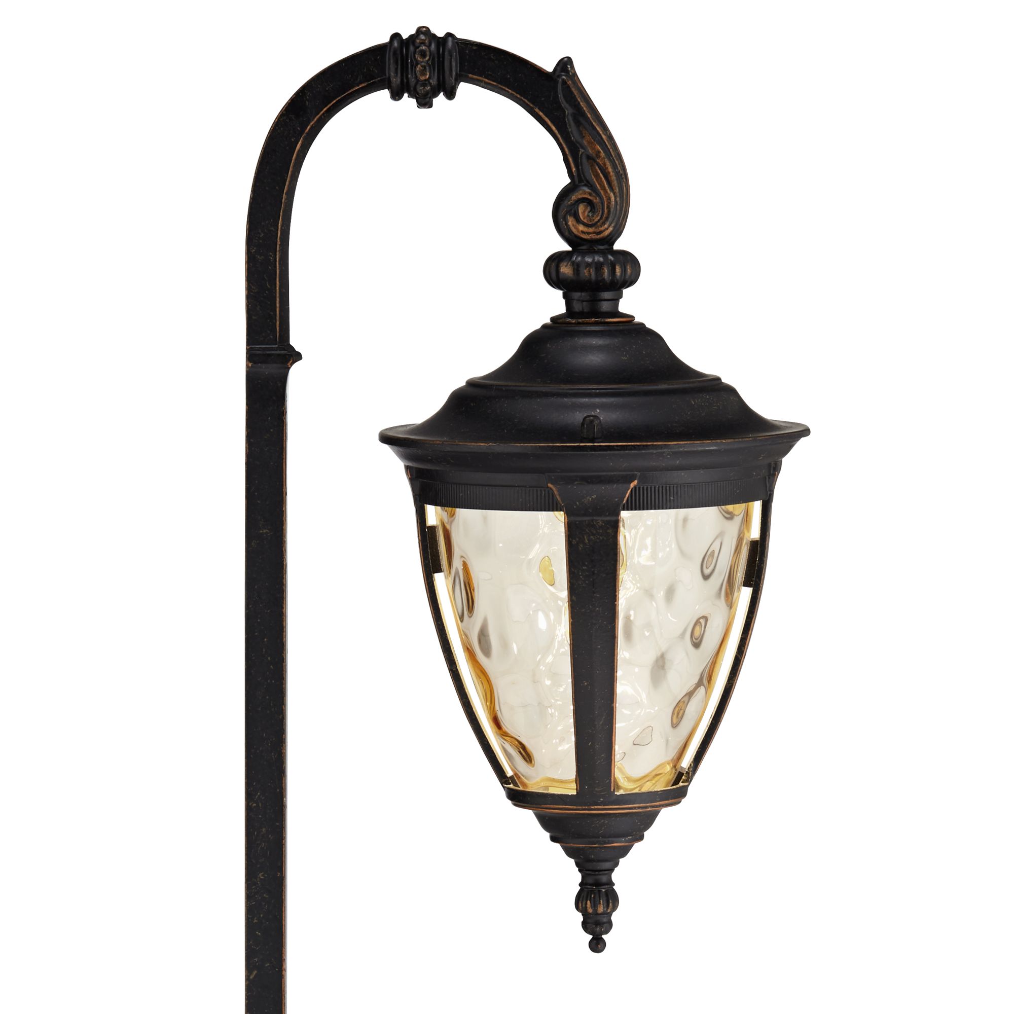 Image 2 Bellagio Bronze 4-Piece Down-Arm LED Landscape Path Light Set more views