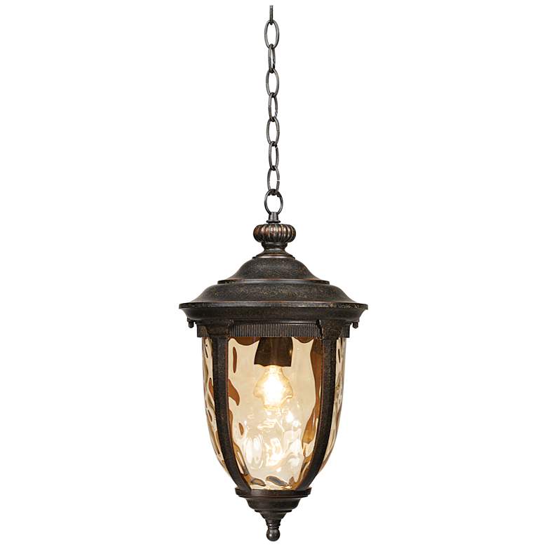 Image 3 Bellagio Collection 18 inch High Bronze Outdoor Hanging Light