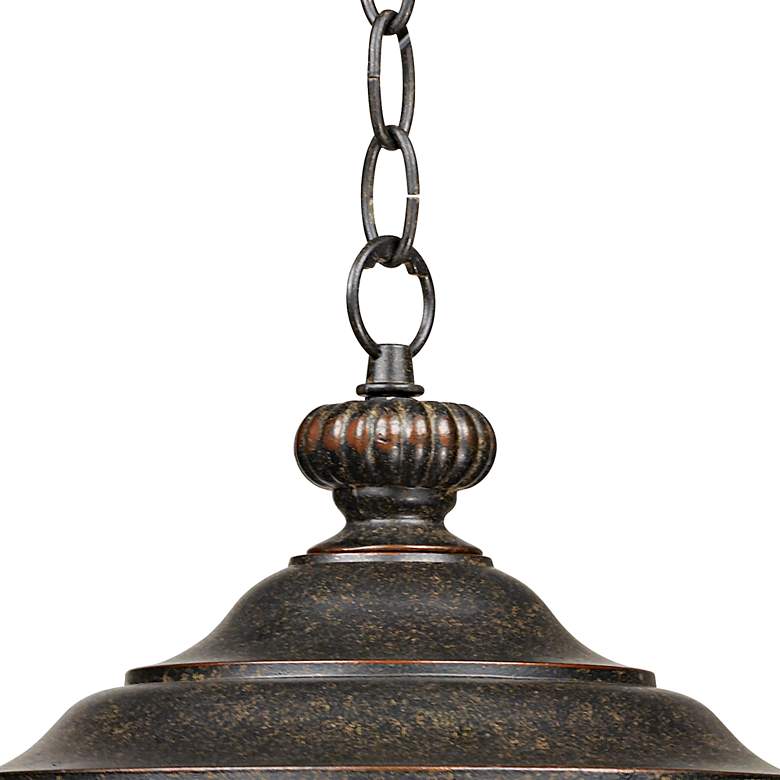 Image 4 Bellagio Collection 18 inch High Bronze Outdoor Hanging Light more views