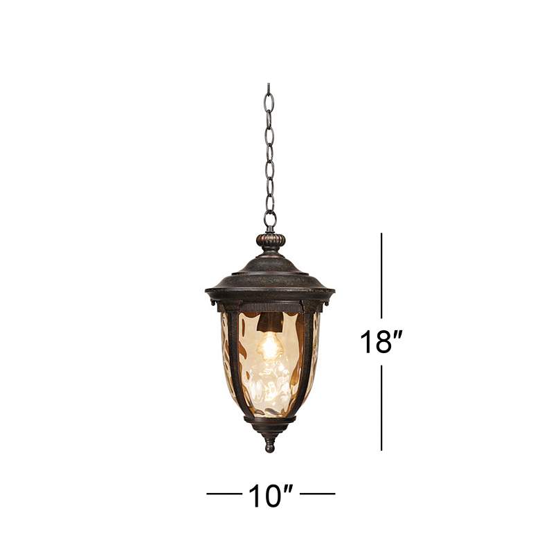 Image 7 Bellagio Collection 18 inch High Bronze Outdoor Hanging Light more views