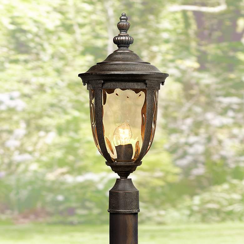 Image 1 Bellagio&#8482; Collection 21 inch High Bronze LED Outdoor Post Light