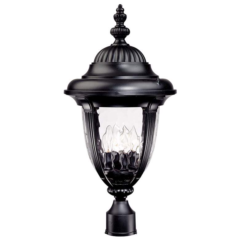 Image 3 Bellagio Collection 24 1/2" High Black Outdoor Post Light