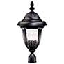 Bellagio Collection 24 1/2" High Black Outdoor Post Light in scene