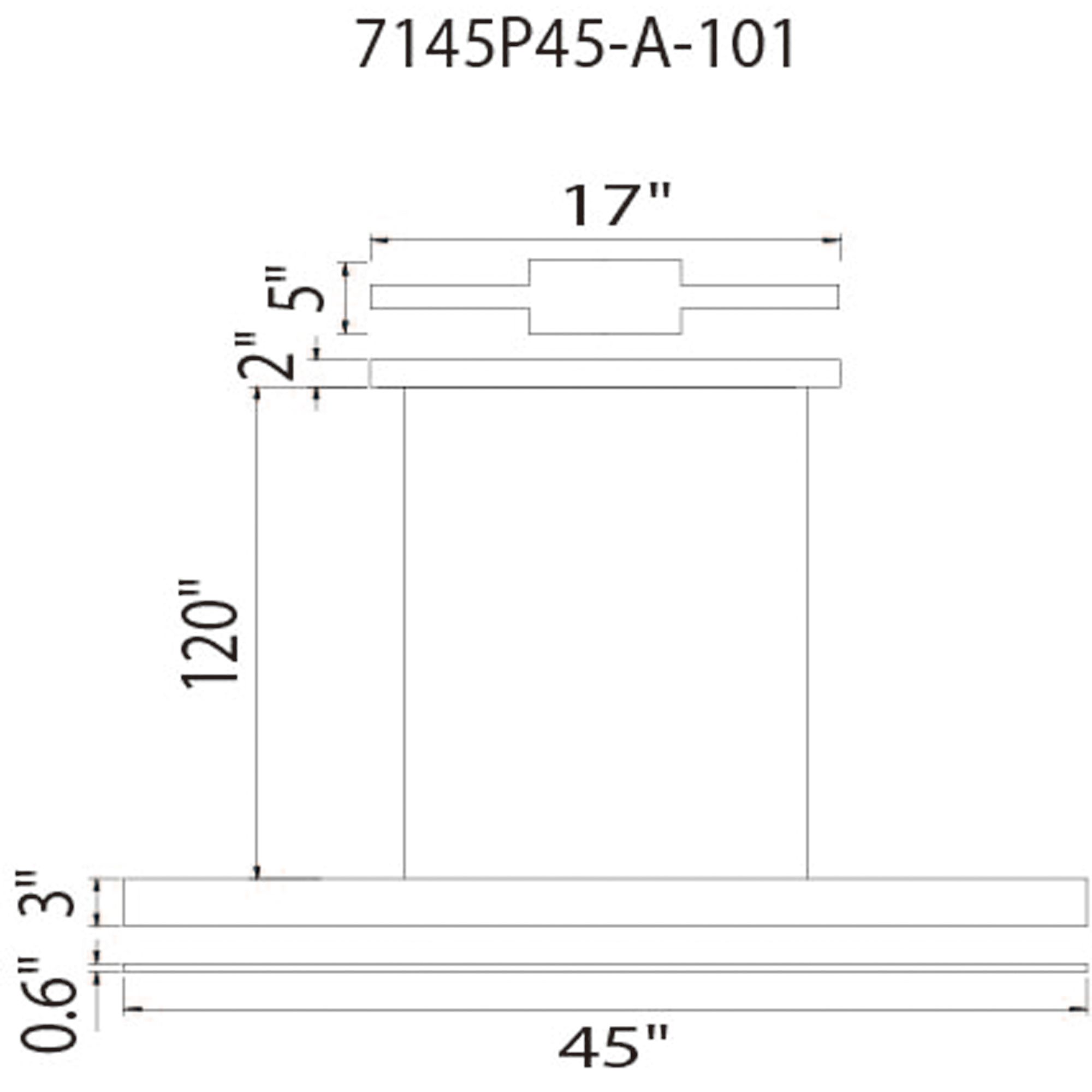 Image 6 Bellagio Integrated LED 45in Black Chandelier more views