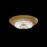 2_Bellaire 4.5"H x 15.75"W 1-Light Crystal Flush Mount in Aged Bras more views