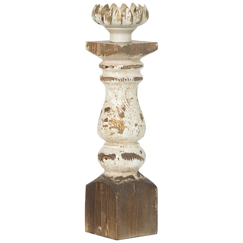 Image 1 Bellamy 18.9 inch Antique White Candle Holder