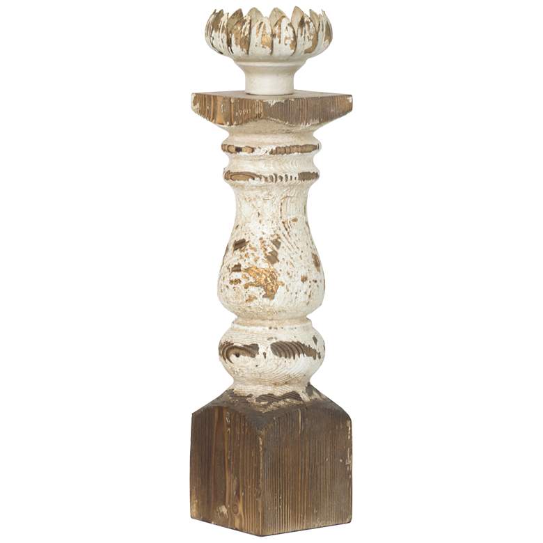 Image 1 Bellamy 18.9" Antique White Candle Holder