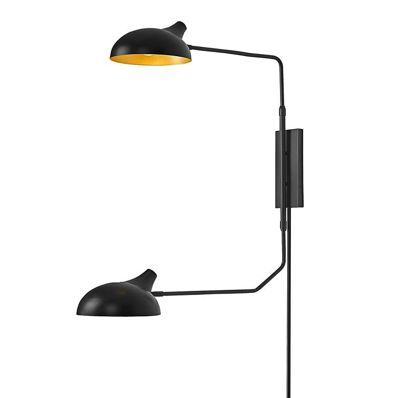 Image 5 Bellamy 29 1/4" High Matte Black 2-Light Wall Sconce more views