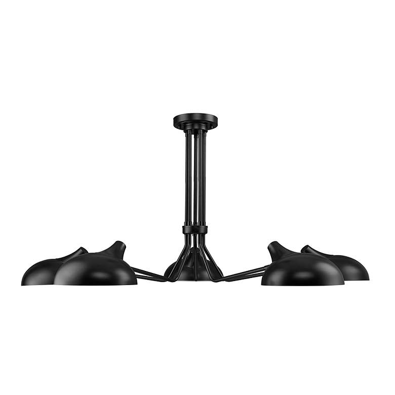 Image 6 Bellamy 52" Wide Matte Black 5-Light Ceiling Light more views