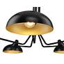 Bellamy 52" Wide Matte Black 5-Light Ceiling Light in scene