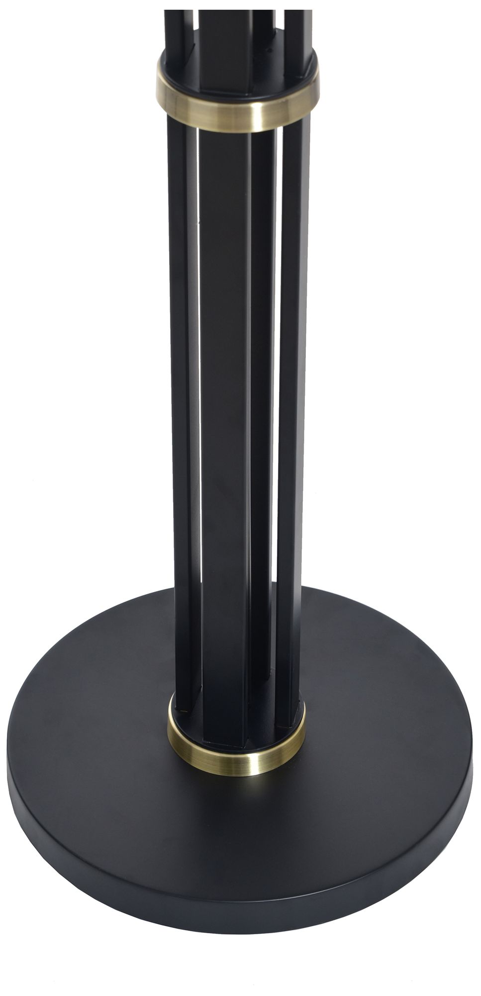 Image 4 Bellamy 65" High Corcy Gold & Black Floor Lamp with White Shade more views