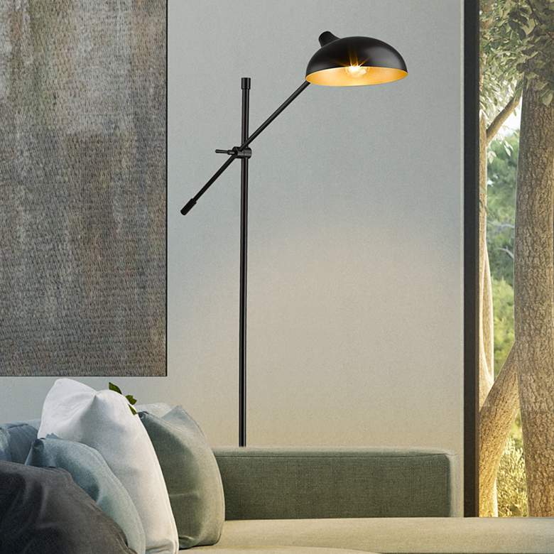Image 2 Bellamy Black Adjustable Floor Lamp