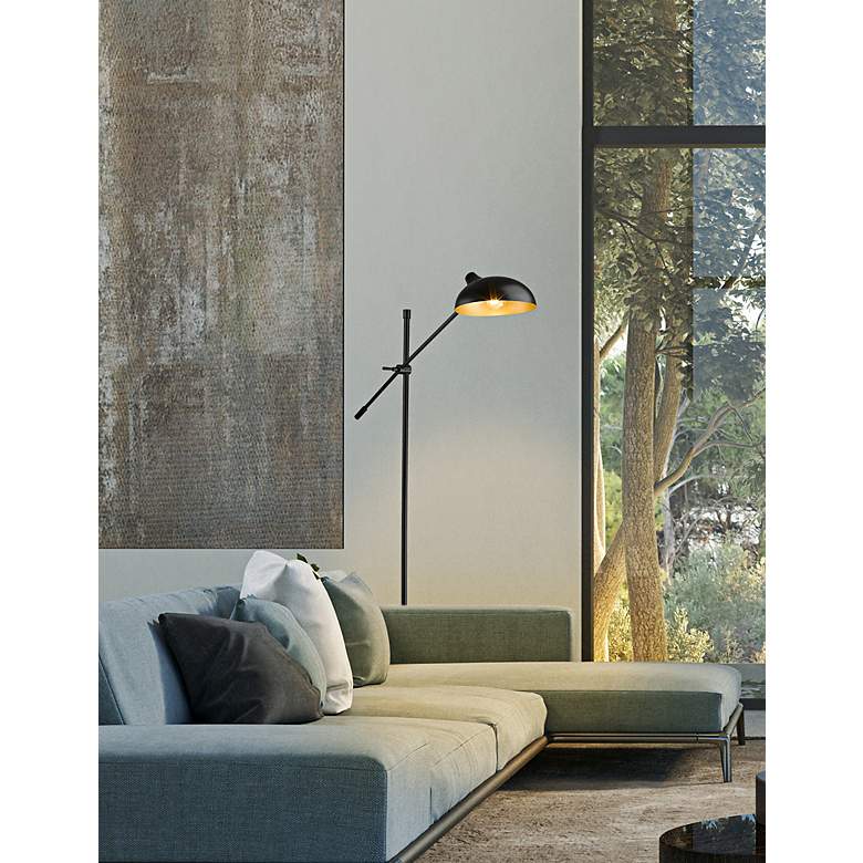 Image 5 Bellamy Black Adjustable Floor Lamp more views