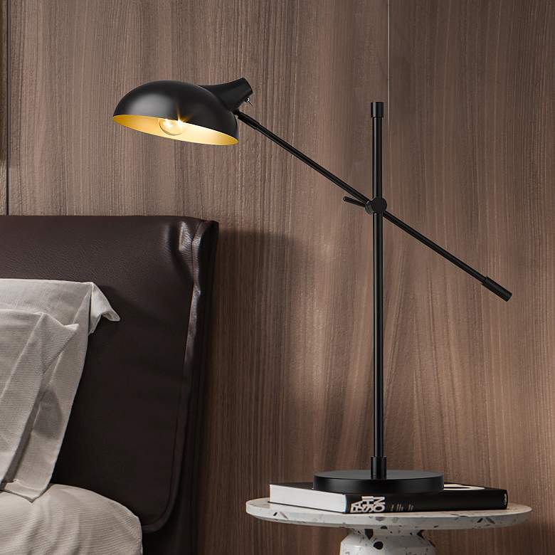 Image 1 Bellamy by Z-Lite Matte Black 1 Light Table Lamp