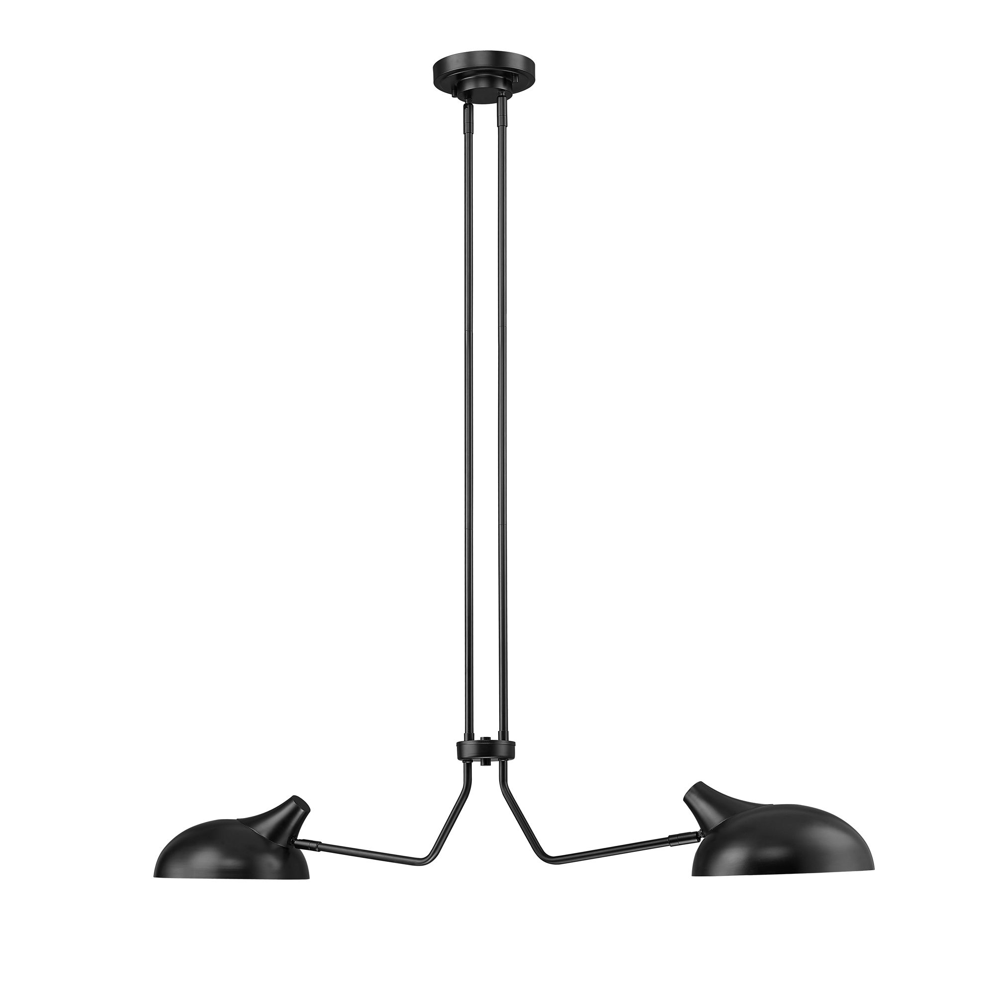 Image 6 Bellamy by Z-Lite Matte Black 9.5 inch 2 Light Island more views