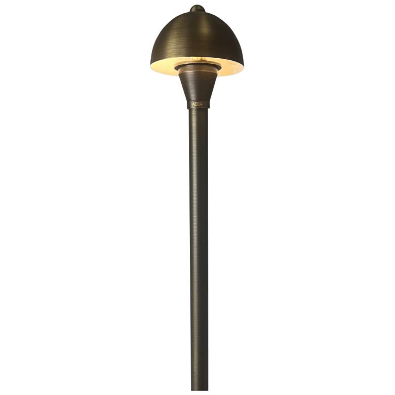 Image 1 Belland 18 1/2" High Natural Brass LED Outdoor Path Light