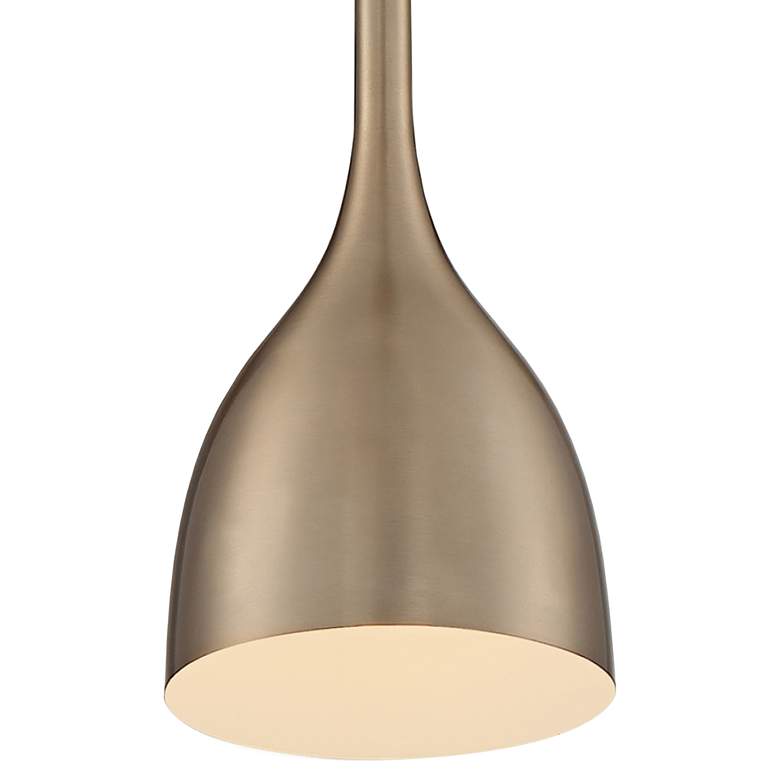 Image 2 Bellcap; 1 Light; Small Pendant Fixture; Burnished Brass Finish more views