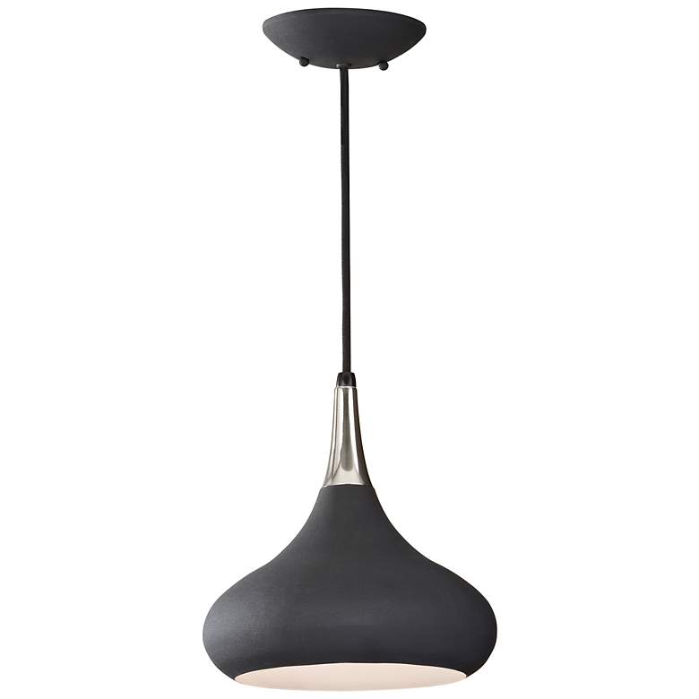 Image 3 Belle 10" Wide Black Mini Pendant