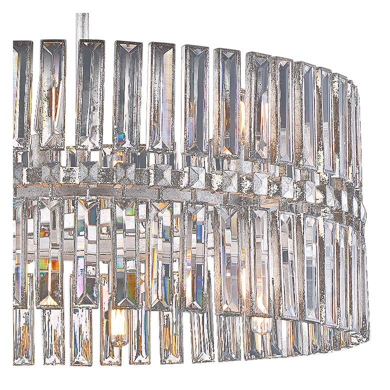Image 3 Belle Aurore 26 1/4"W Silver Leaf Crystal Drum Pendant Light more views
