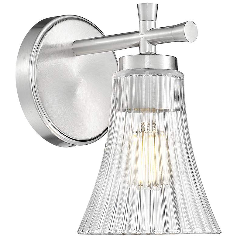 Image 1 Belle by Z-Lite Brushed Nickel 1 Light Wall Sconce