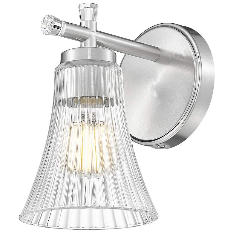Image 5 Belle by Z-Lite Brushed Nickel 1 Light Wall Sconce more views