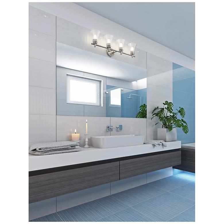 Image 2 Belle by Z-Lite Brushed Nickel 4 Light Vanity more views