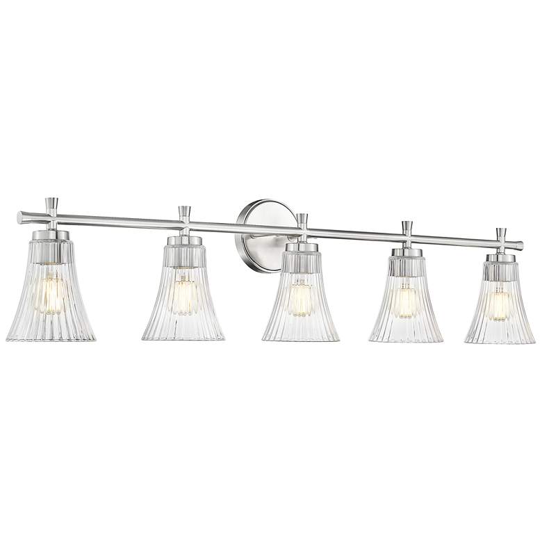 Image 1 Belle by Z-Lite Brushed Nickel 5 Light Vanity
