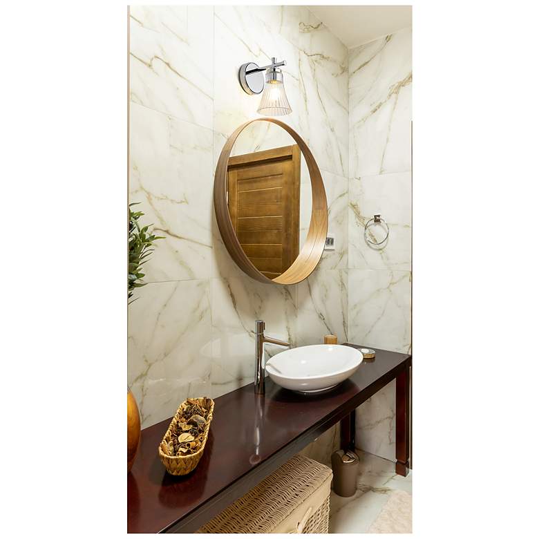Image 3 Belle by Z-Lite Chrome 1 Light Wall Sconce more views