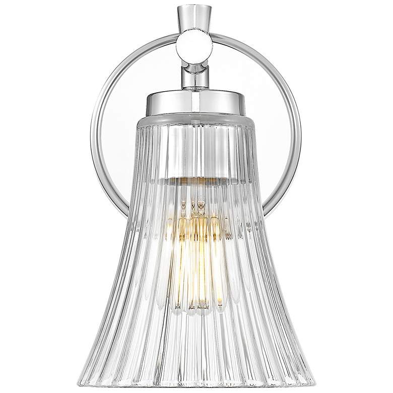 Image 4 Belle by Z-Lite Chrome 1 Light Wall Sconce more views