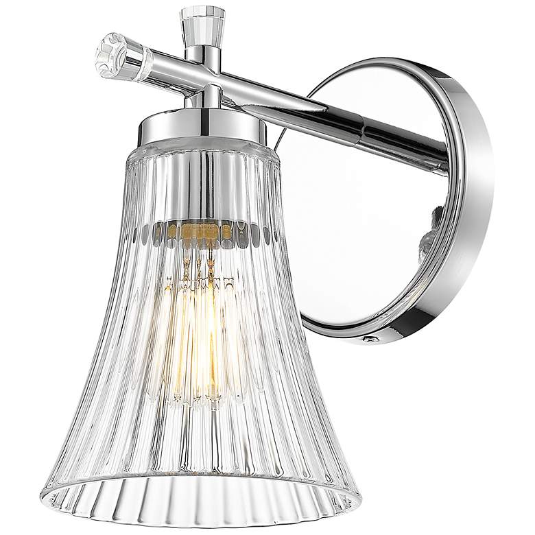 Image 5 Belle by Z-Lite Chrome 1 Light Wall Sconce more views