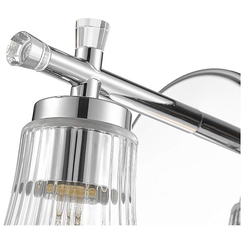 Image 6 Belle by Z-Lite Chrome 1 Light Wall Sconce more views
