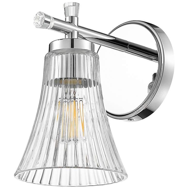 Image 7 Belle by Z-Lite Chrome 1 Light Wall Sconce more views