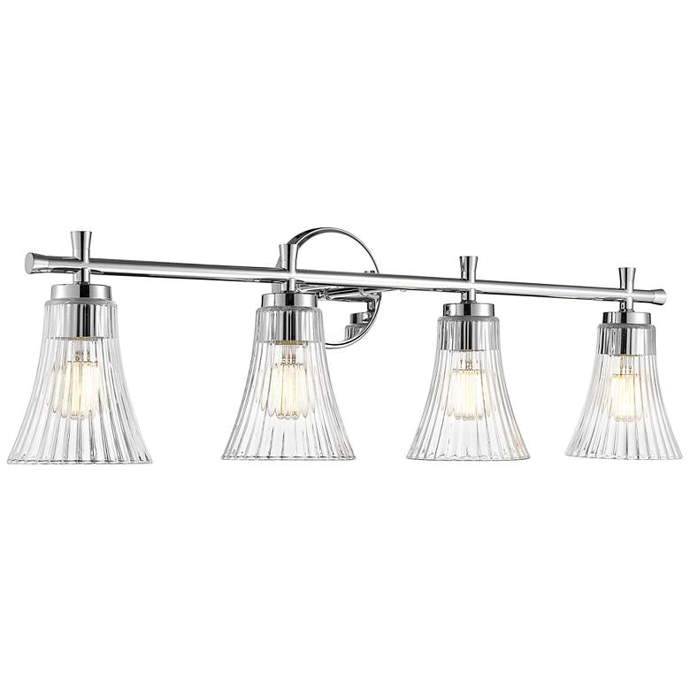 Image 1 Belle by Z-Lite Chrome 4 Light Vanity