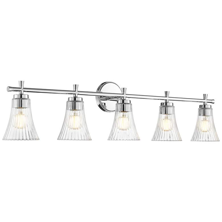 Image 1 Belle by Z-Lite Chrome 5 Light Vanity