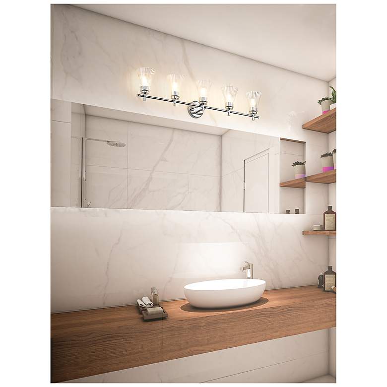 Image 3 Belle by Z-Lite Chrome 5 Light Vanity more views
